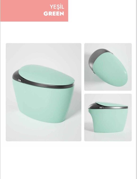 Akıllı Klozet Duvara Monte GR1858 Yeşil
