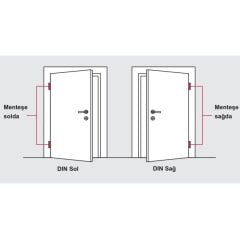 Hafele Yaprak menteşe siyah mat 201 86mm sağ