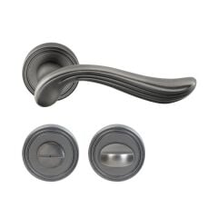 Hafele Kapı Kolu Seti Rouge WC Antik Gümüş