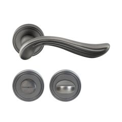 Hafele Kapı Kolu Seti Rouge WC Antik Gümüş