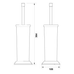 Hafele Tuvalet Fırçalığı Martin Yerden Parlak Altın Renk