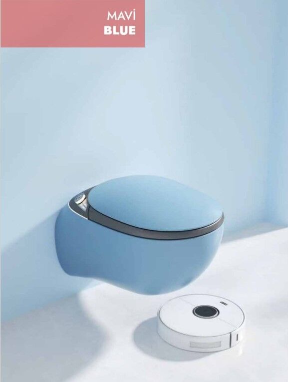 Akıllı Klozet Duvara Monte GR1851 Mavi