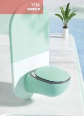 Akıllı Klozet Duvara Monte GR1851 Yeşil