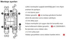 AGB Gizli Kapı Menteşesi 3.2 Eclipse Mat Siyah