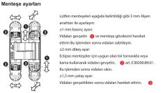 AGB Gizli Kapı Menteşesi 3.2 Eclipse Mat Siyah