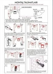 Akıllı Klozet Duvara Monte GR1851 Mor
