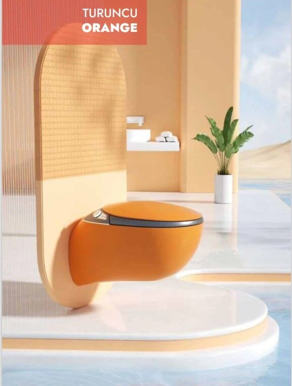 Akıllı Klozet Duvara Monte GR1851 Turuncu